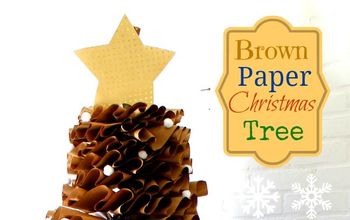 Cómo hacer un árbol de Navidad de papel de estraza de tamaño natural