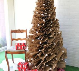 How to Make a Full-Size Brown Paper Christmas Tree | Hometalk