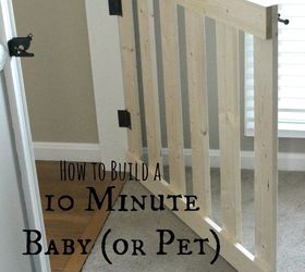 10 minute diy baby pet gate, diy, fences, painted furniture, woodworking projects