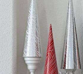 s 23 easy christmas ideas for the last minute, christmas decorations, seasonal holiday decor, Make wrapping paper trees for your mantel