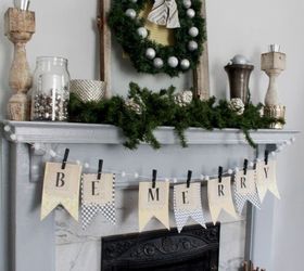 s 23 easy christmas ideas for the last minute, christmas decorations, seasonal holiday decor, Make a banner from old book pages