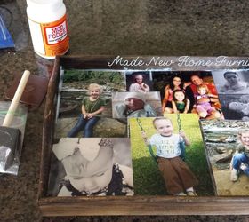 diy gift collage tray, crafts, decoupage