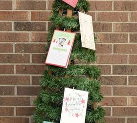 chicken wire christmas card tree, christmas decorations, seasonal holiday decor