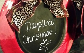 Christmas Countdown Charger Plate