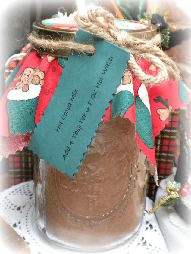 chirstmas holidy hot drink stand, christmas decorations, seasonal holiday decor, Homemade Cocoa Gift Ready