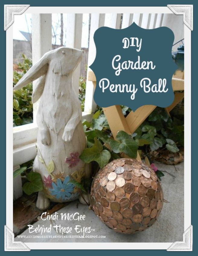 diy penny balls for your garden, crafts, gardening, how to, pest control