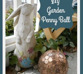 diy penny balls for your garden