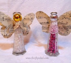 salt and pepper angels, christmas decorations, crafts, repurposing upcycling, seasonal holiday decor