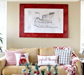 diy old sleigh patent wall art christmas, christmas decorations, seasonal holiday decor, wall decor