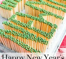 happy new year s matches sign, crafts, repurposing upcycling, seasonal holiday decor