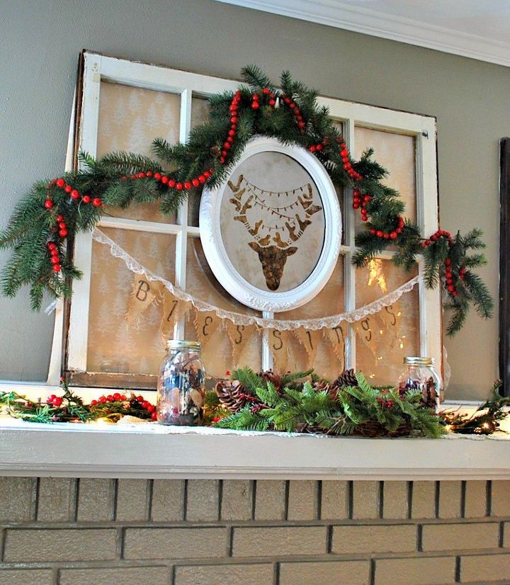 14 decoraciones navideas increblemente bonitas con plantillas, DIY Reno oxidado Arte de la pared