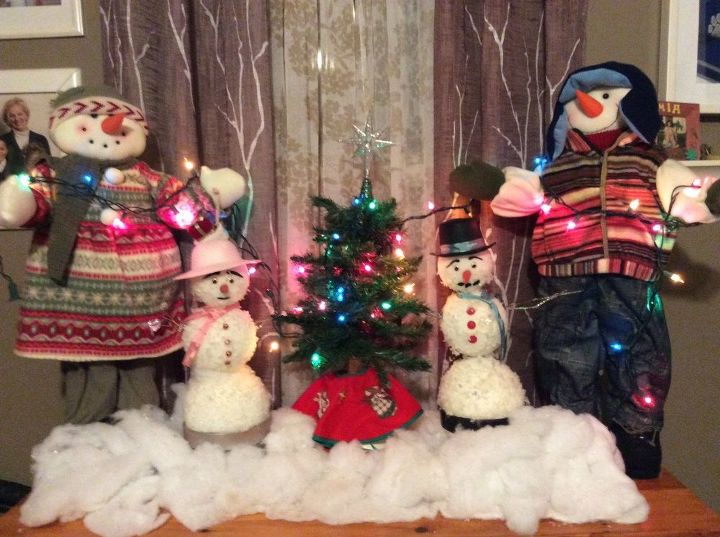 christmas snowman showgirl, christmas decorations, seasonal holiday decor