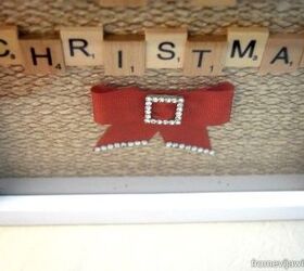 christmas scrabble art frame easy and fun project, christmas decorations, crafts, how to, repurposing upcycling, seasonal holiday decor