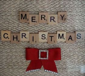 christmas scrabble art frame easy and fun project, christmas decorations, crafts, how to, repurposing upcycling, seasonal holiday decor
