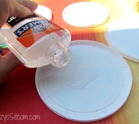 diy sun catchers yogurt lid easy, crafts, repurposing upcycling