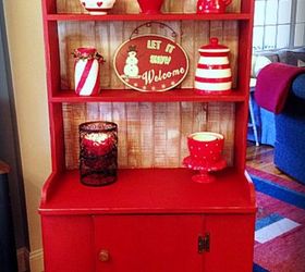 A Merry Red Country Cupboard