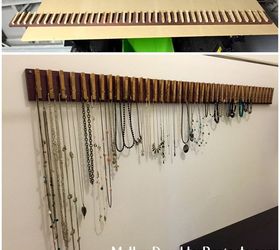 clothespin jewelry hanger, crafts, organizing, repurposing upcycling, storage ideas