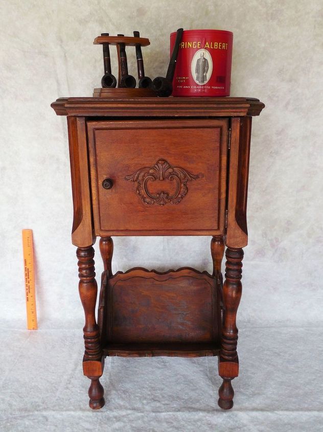 great grandfathers humidor smoke stand from early 1900 s