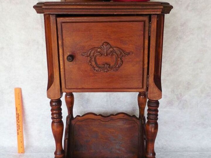 q great grandfathers humidor smoke stand from early 1900 s, furniture id, painted furniture