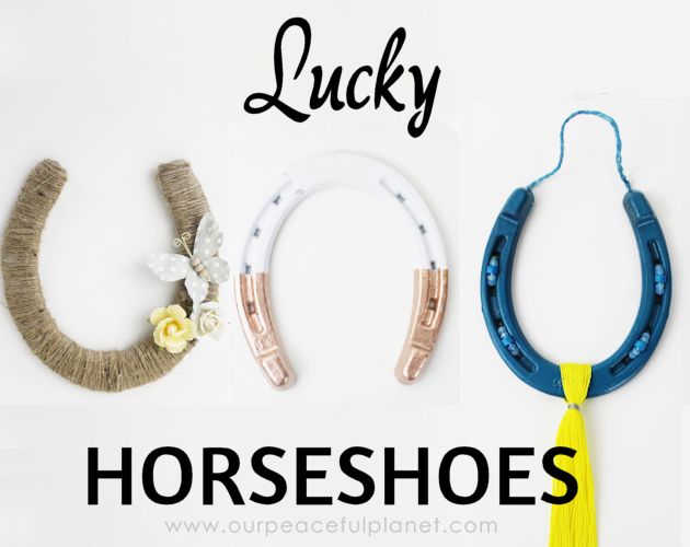 lucky horseshoes decor real foam board, crafts, how to, wall decor