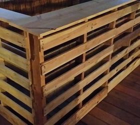 pallet project home made bar, entertainment rec rooms, pallet, woodworking projects