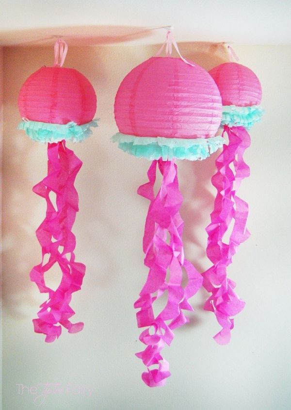 jellyfish decorations, bedroom ideas, crafts, wall decor