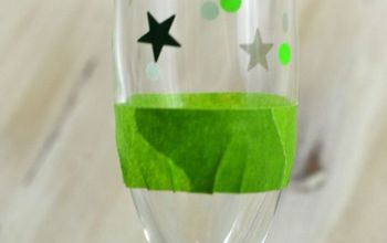 Etched Glass Campagne Flutes