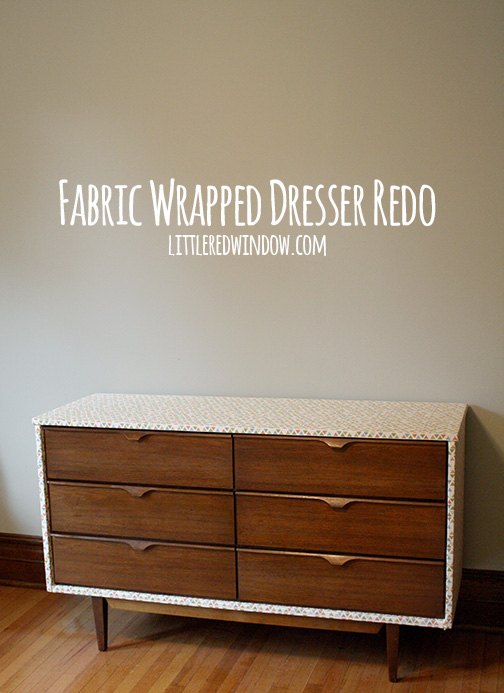 diy fabric wrapped dresser makeover, painted furniture, reupholster