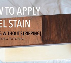 gel stain video tutorial staining without stripping, how to, painted furniture