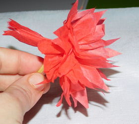 tissue paper flower how to, crafts, how to