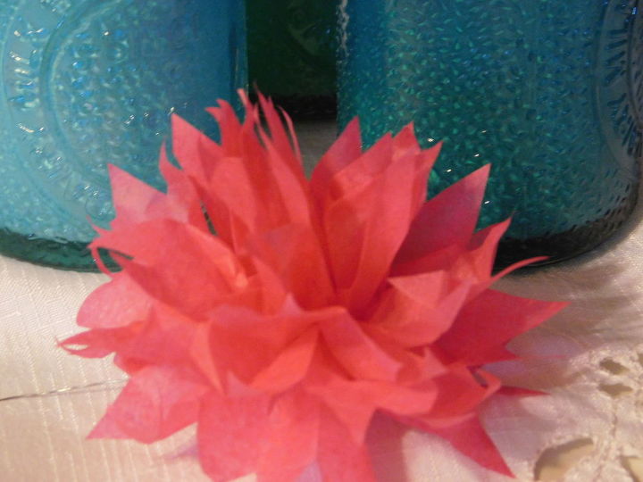 tissue paper flower how to, crafts, how to