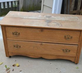 rustic farmhouse chest makeover, painted furniture, rustic furniture