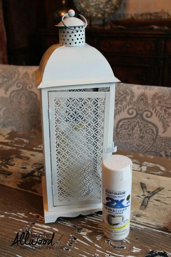 Find A Christmas Lantern On Clearance And Decorate It For Winter