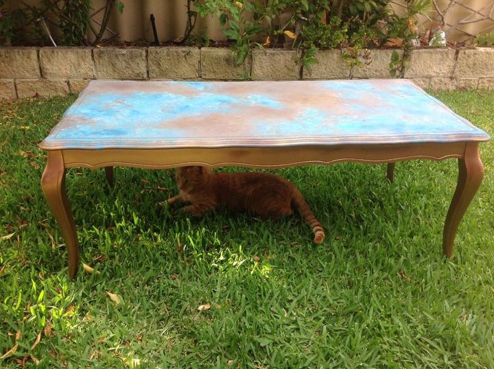 faux azul copper table top tutorial