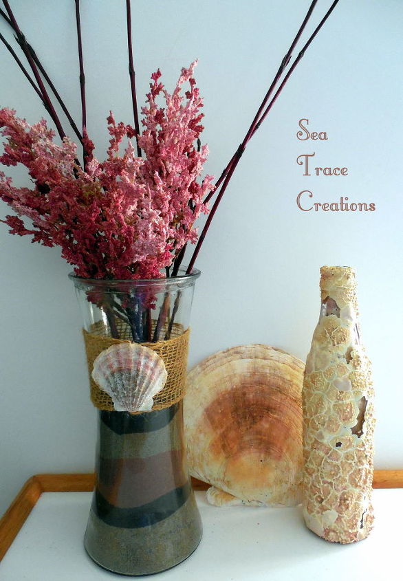 diy beach sand vases, DIY Tealight Vase