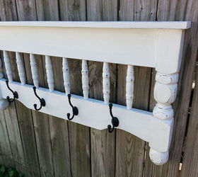 repurposed bunk bed coat rack shelf, painted furniture, repurposing upcycling, shelving ideas, woodworking projects