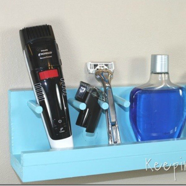 s 17 brilliant ways to declutter every countertop in your home, countertops, home decor, organizing, storage ideas, Clear bathroom counters with a wall organizer