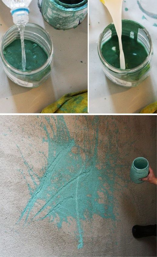 splash out painted carpet diy, chalk paint, crafts, reupholster