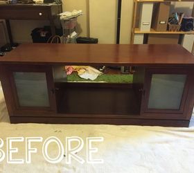 upcycled tv stand, painted furniture