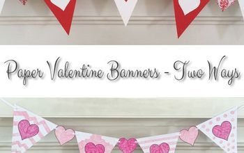 Pancartas de papel para San Valentín - Dos formas