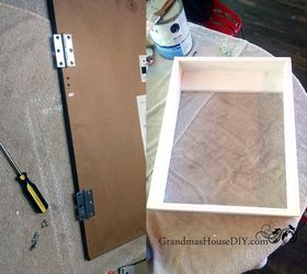 build a hidden jewelry cabinet out of a mirror, repurposing upcycling, storage ideas, woodworking projects