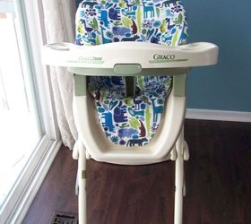 high chair cover tutorial, how to, reupholster