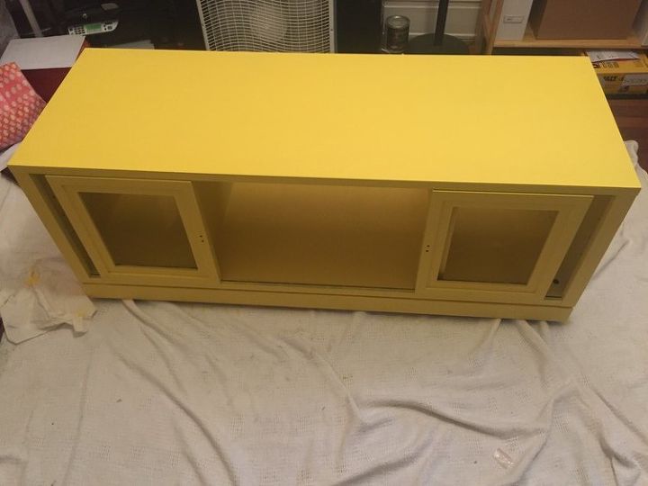 upcycled tv stand, painted furniture