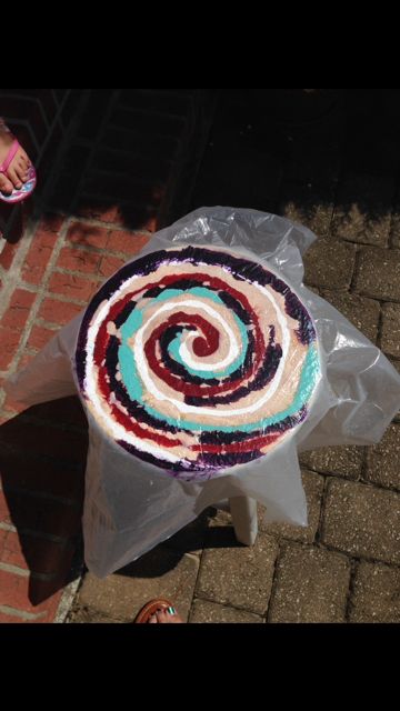 a tie dye for set of barstools