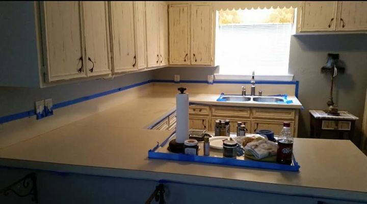 Step By Steph Diy Faux Granite Countertops Hometalk