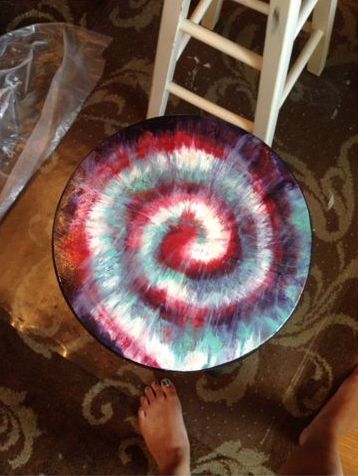 a tie dye for set of barstools