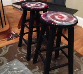 A "Tie-Dye for" Set of Barstools!