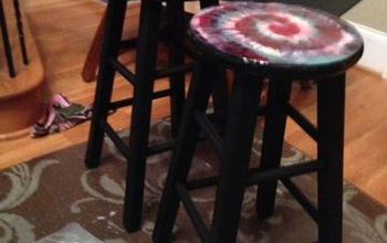 A "Tie-Dye for" Set of Barstools!