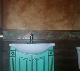powder room make over, bathroom ideas, diy, home improvement, painting, woodworking projects