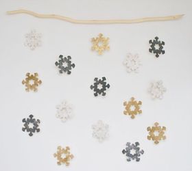 home decor with kids wooden snowflake wall hanging, crafts, wall decor